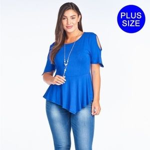 Sassy Plus Size Peplum Style Top